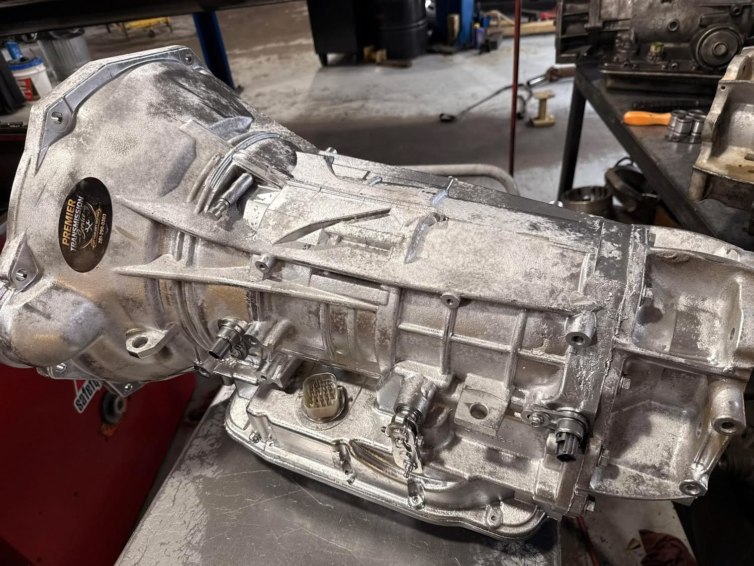 Rebuilt transmission with Premier badge